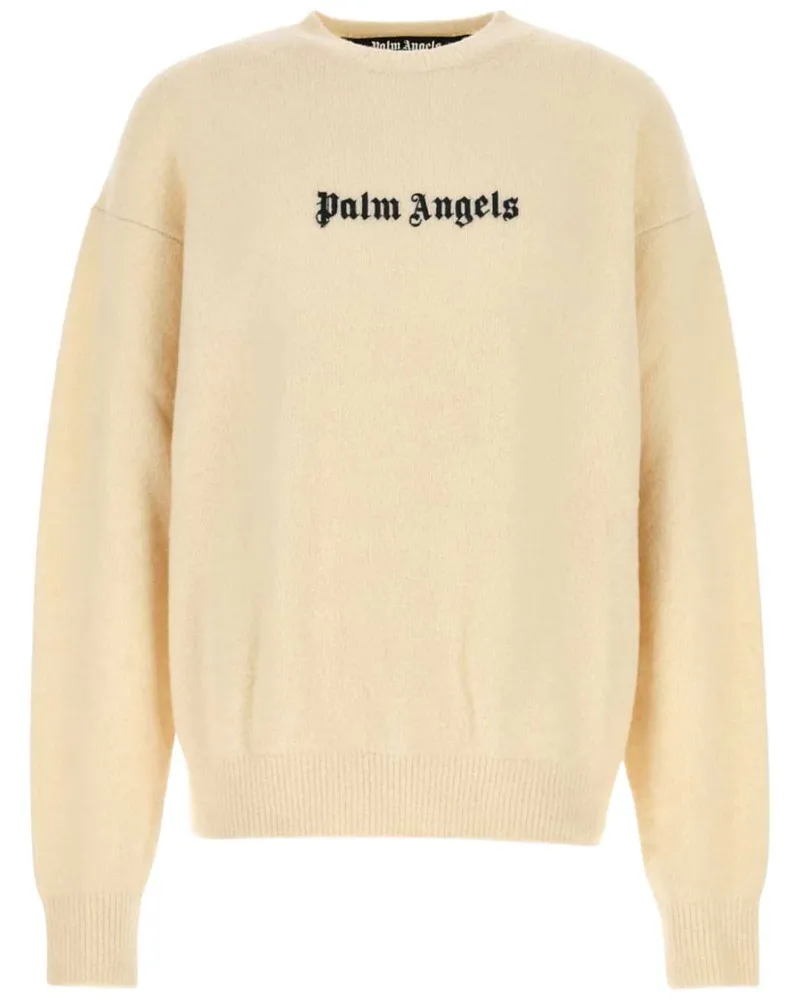 Palm Angels Pullover mit Logo-Print - Nude Nude