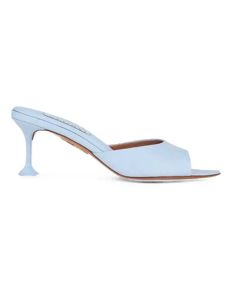 Aquazzura Bisous Mules 65mm - Blau Blau