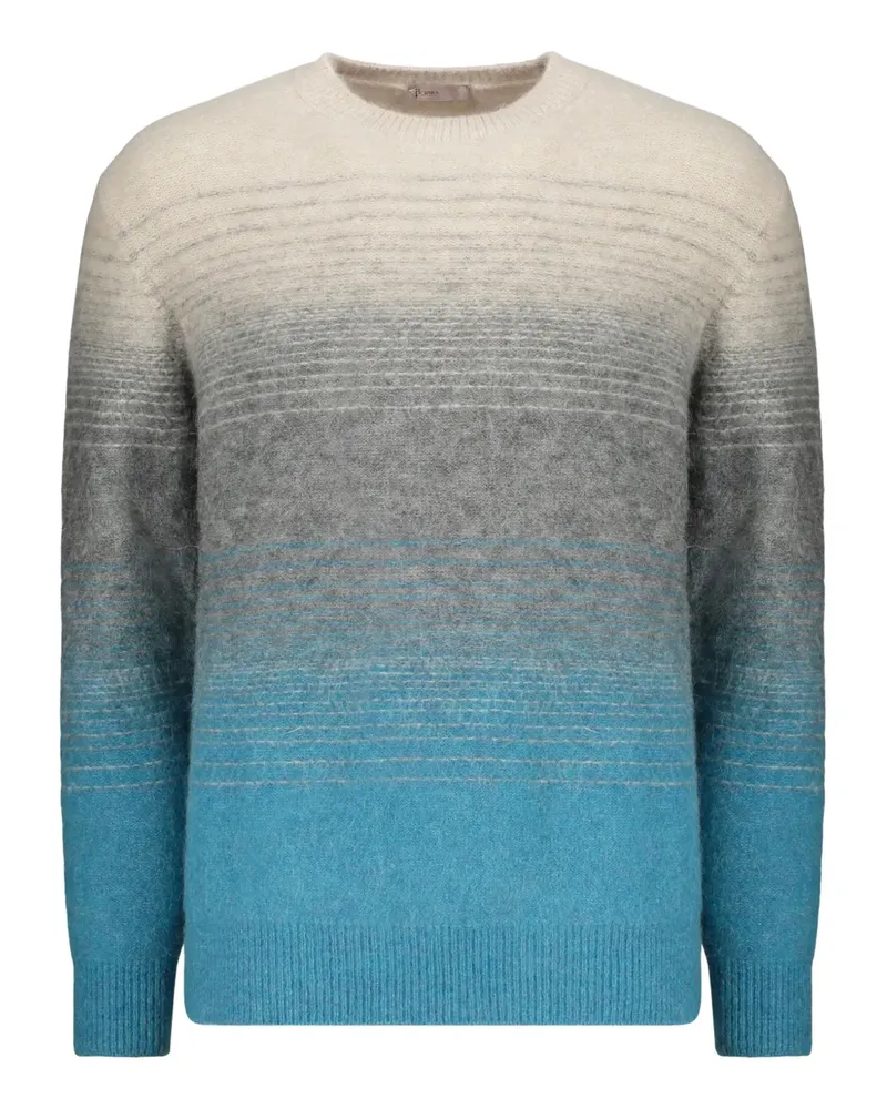 Herno Gerippter Pullover mit Farbverlauf - Blau Blau