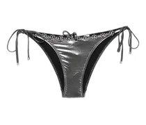 Verziertes Bikinihöschen - Silber