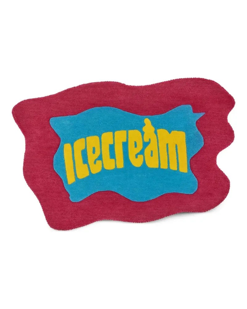 ICECREAM Teppich mit Logo-Jacquard - RED MULTICOLOUR Red