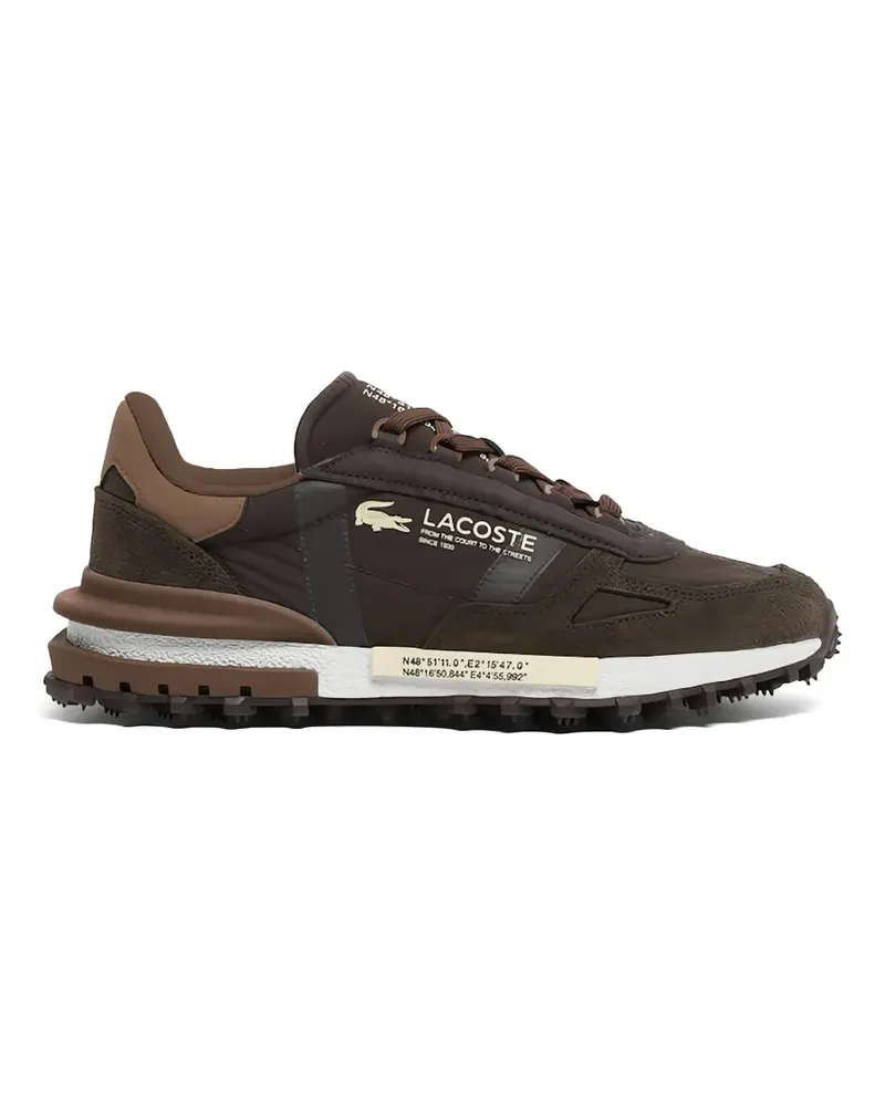 Lacoste Elite Active suede panelled sneakers - Braun Braun