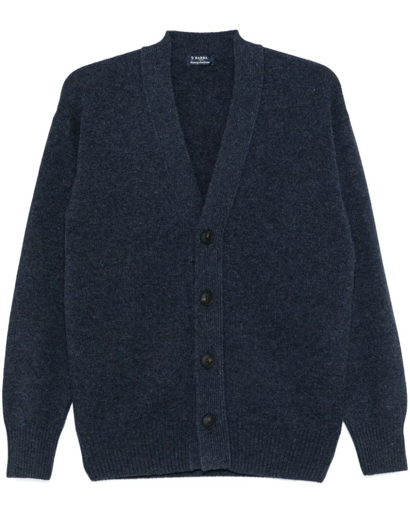 BARBA Klassischer Cardigan - Blau Blau