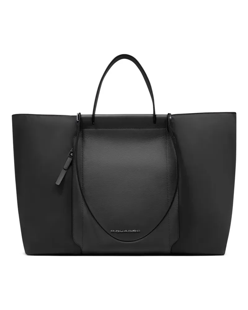 Piquadro ipad leather laptop bag - Schwarz Schwarz