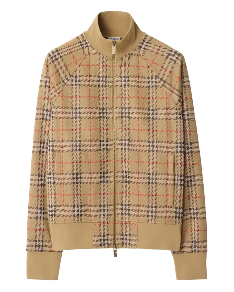 Burberry Check Sportjacke - Nude Nude