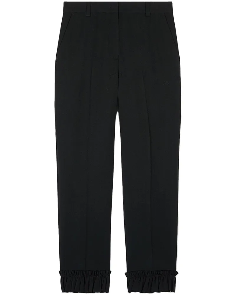 Ports 1961 Hose mit gerüschtem Saum - Schwarz Schwarz