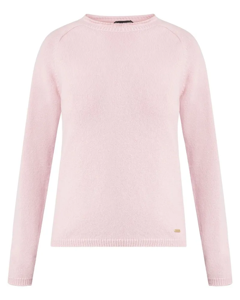 Tom Ford Kaschmirpullover mit rundem Ausschnitt Rosa