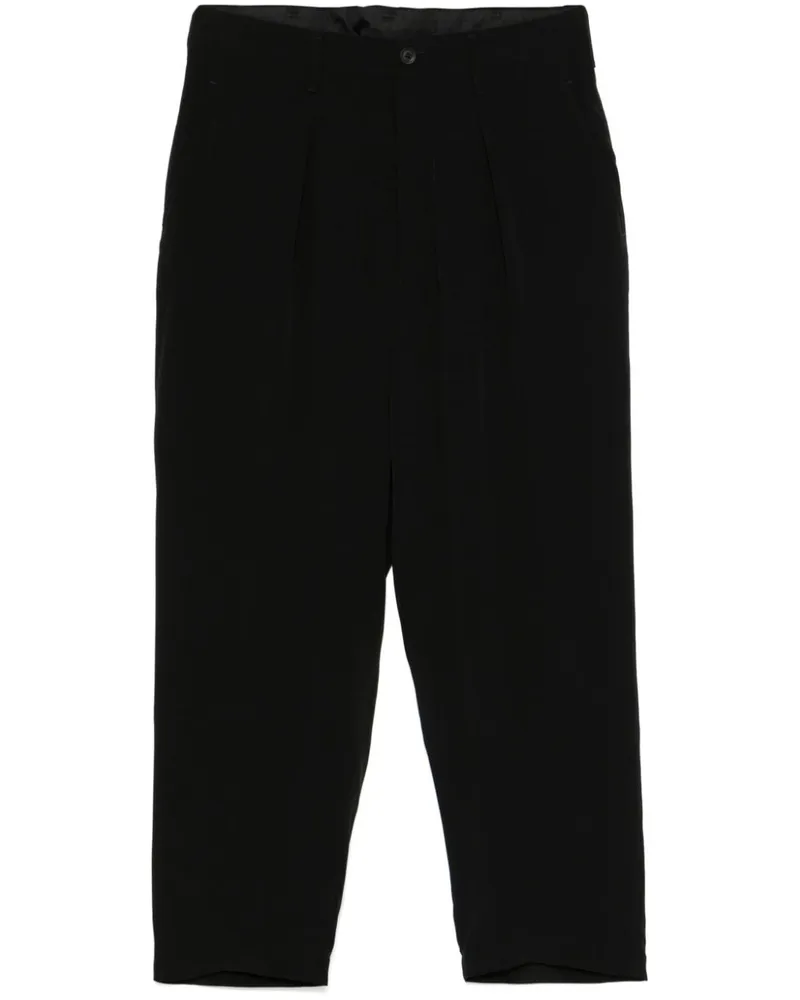 Yohji Yamamoto Verstellbare Tapered-Hose - Schwarz Schwarz