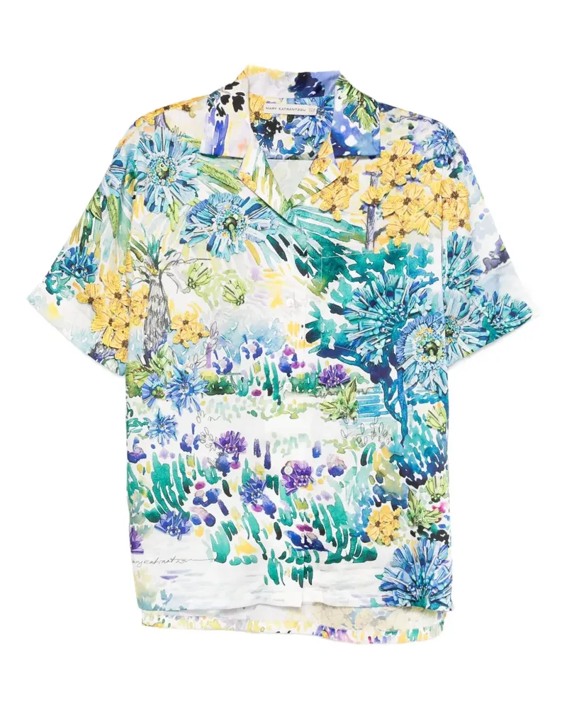 Mary Katrantzou Vero Hemd - Weiß Weiß