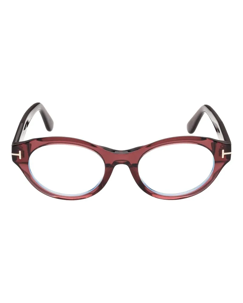 Tom Ford T-logo cat-eye glasses - Rot Rot