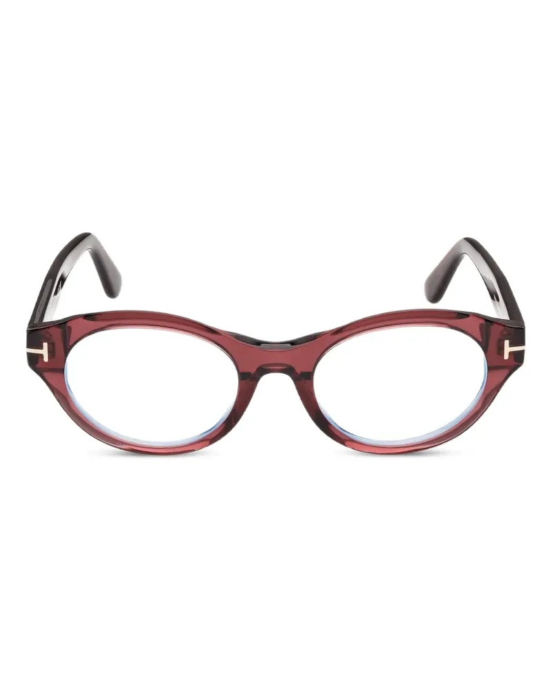 Tom Ford T-logo cat-eye glasses - Rot Rot