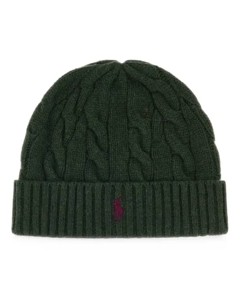 Ralph Lauren cable-knit beanie hat - Grün Grün
