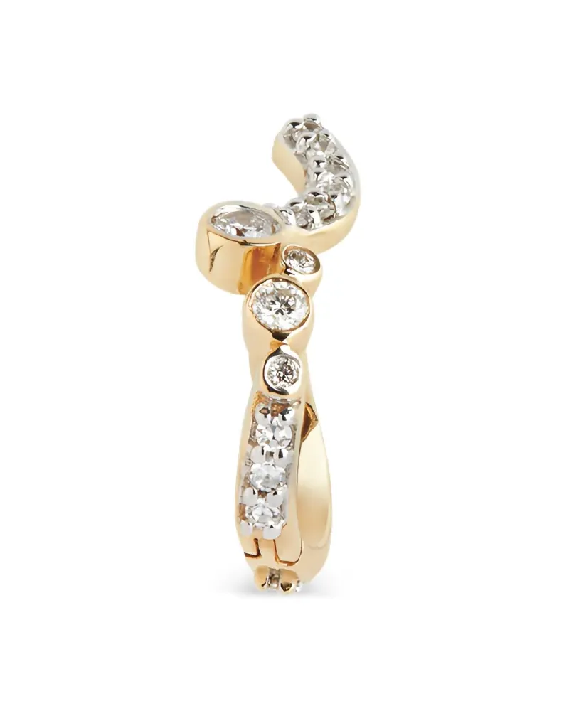 Maria Black 14kt Versailles Ohrring aus recyceltem Gelbgold mit synthetischen Diamanten Gold