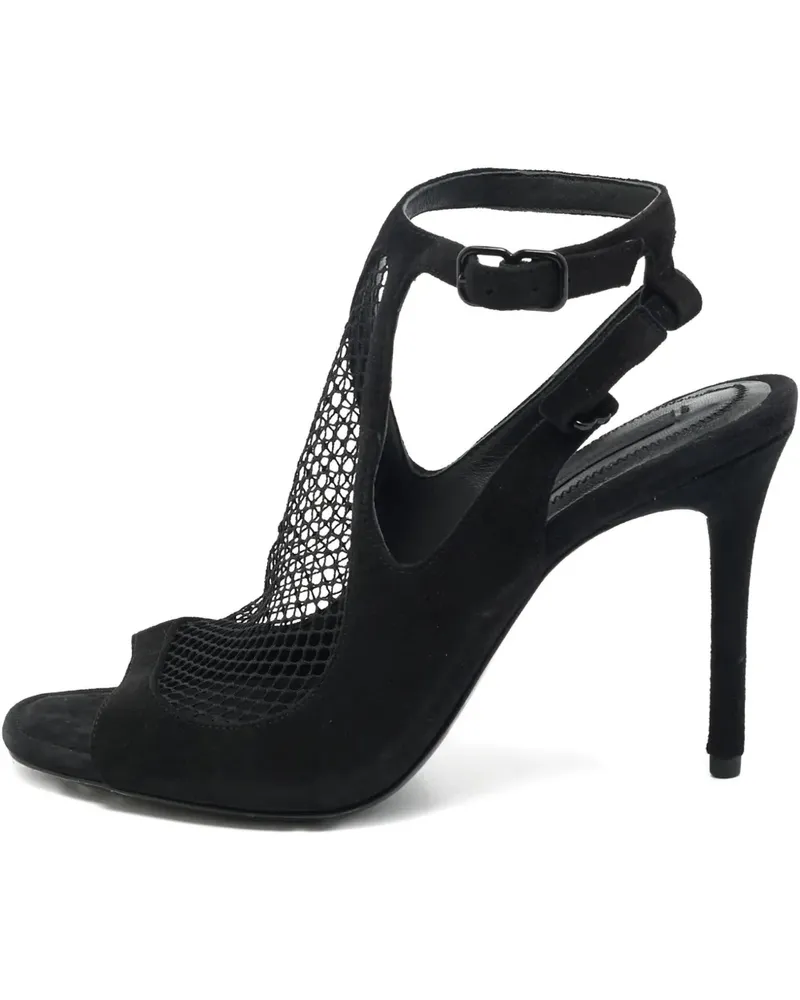 Alexander Wang mesh-panel ankle-strap heeled sandals - Schwarz Schwarz