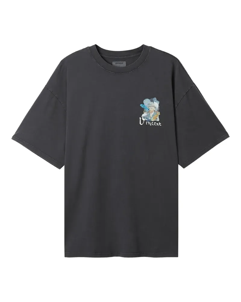 Musium Div. T-Shirt mit grafischem Print - Grau Grau