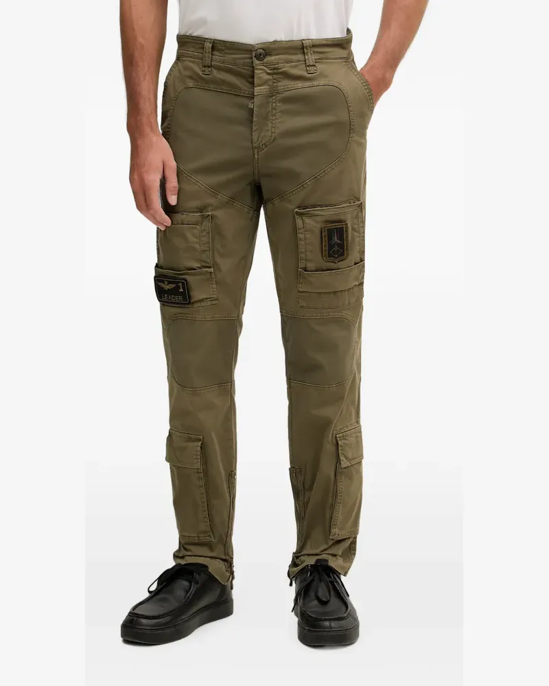 Aeronautica Militare patch-detail cargo pants - Grün Grün