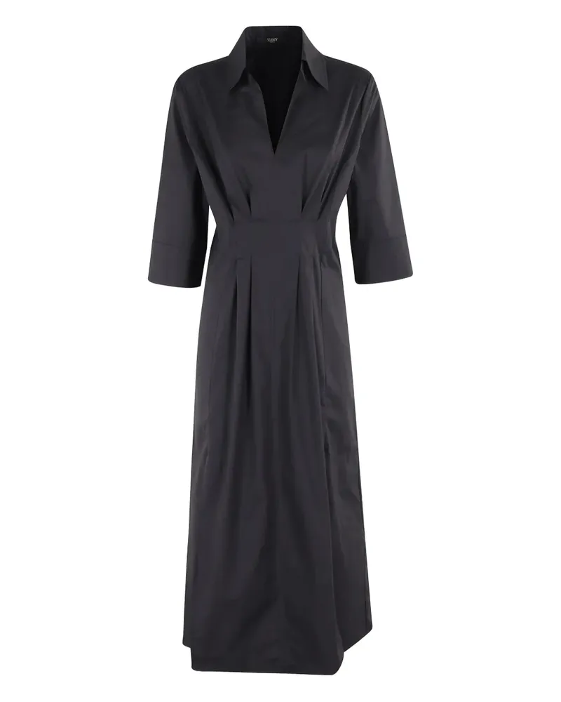 Seventy Kleid aus Baumwollstretch - Schwarz Schwarz