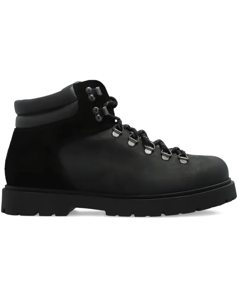 Birkenstock Jackson lace-up leather ankle boots - Schwarz Schwarz