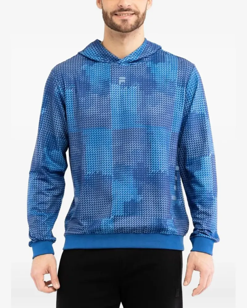 Fila Hoodie mit geometrischem Print - Blau Blau
