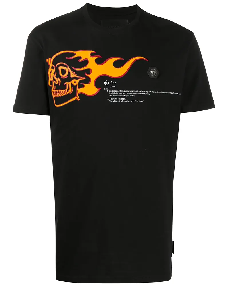 Philipp Plein T-Shirt mit Logo - Schwarz Schwarz