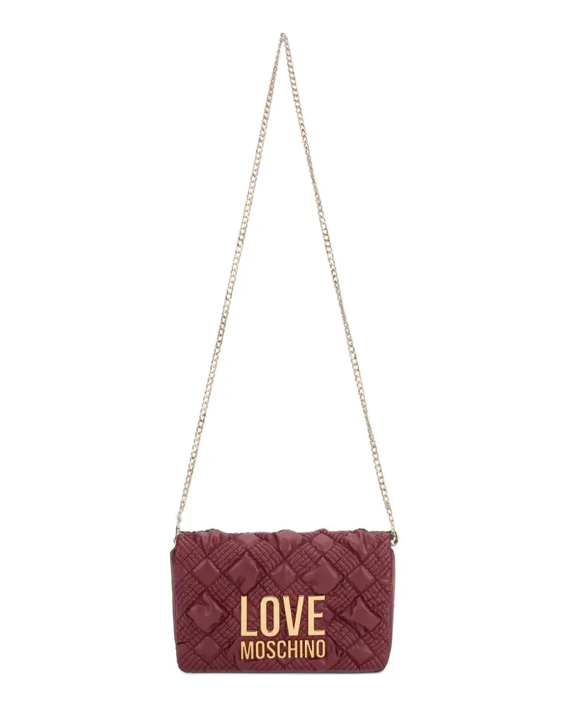 Moschino Gesteppte Schultertasche - Rot Rot