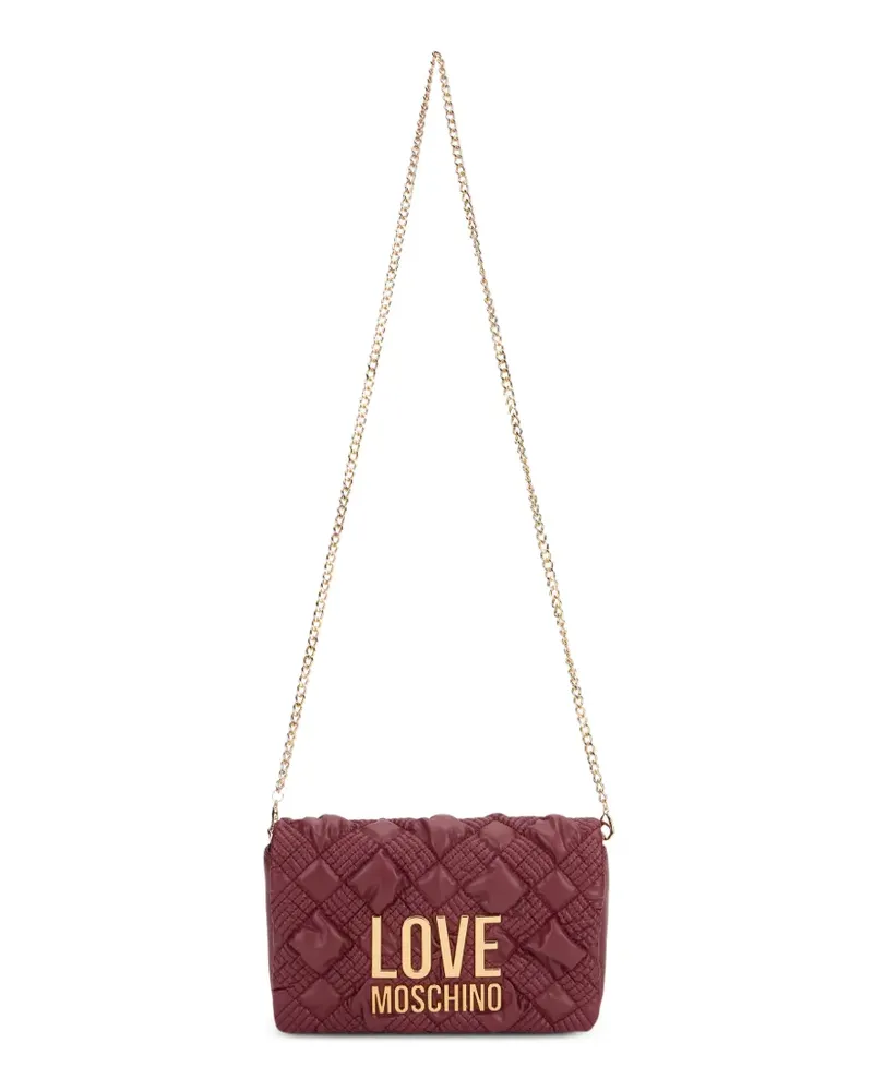 Moschino Gesteppte Schultertasche - Rot Rot