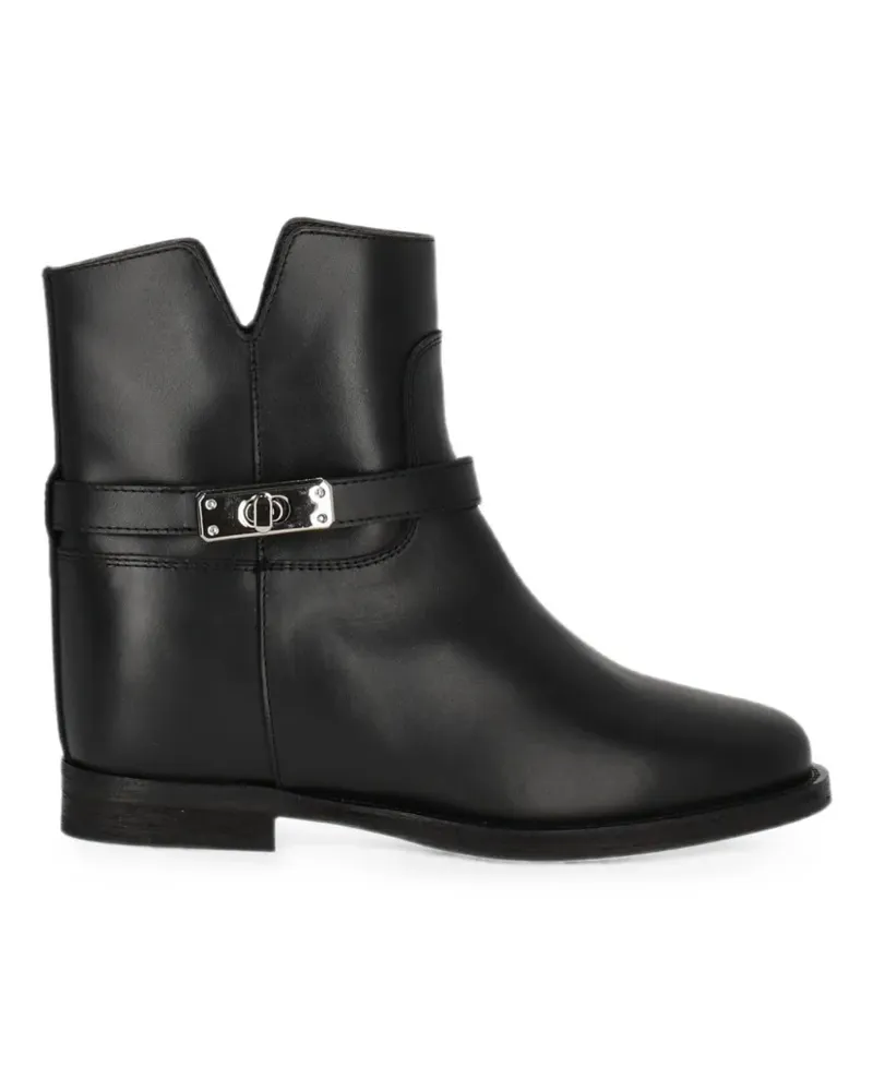 Via Roma 15 Stiefeletten mit Drehverschluss - Schwarz Schwarz