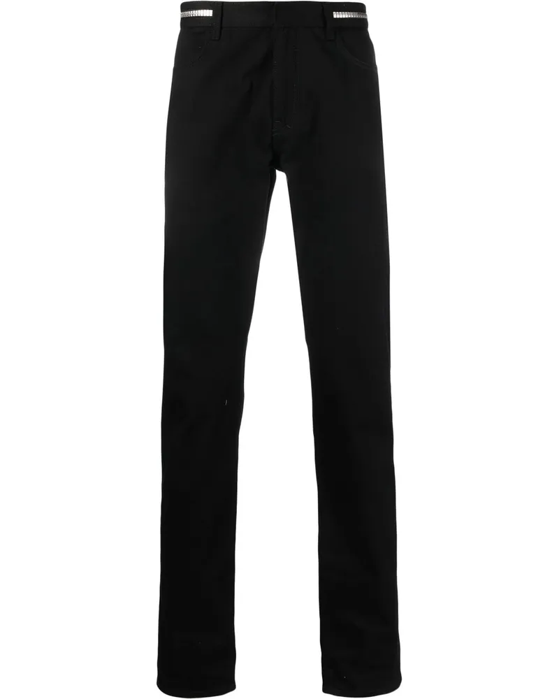 Givenchy 4G Skinny-Jeans mit Kettendetail - Schwarz Schwarz
