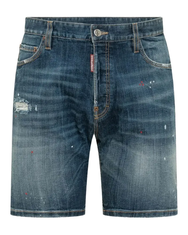 Dsquared2 Jeans-Shorts im Distressed-Look - Blau Blau