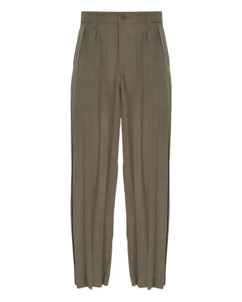 Issey Miyake pleated pants - Grün Grün