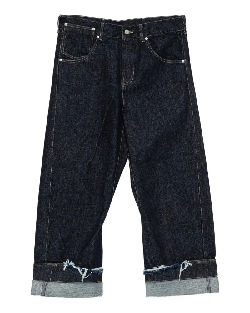 Marina Yee raw-cut jeans - Blau Blau