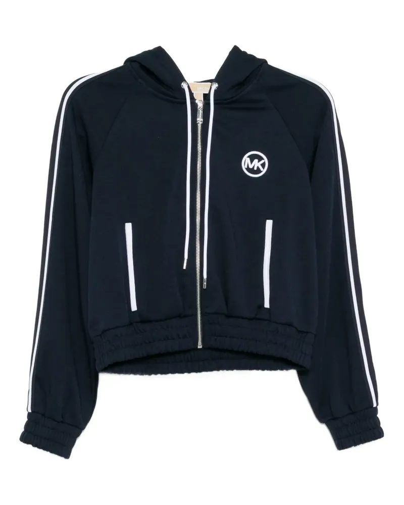 Michael Kors Kapuzenjacke mit Logo-Piqué - Blau Blau
