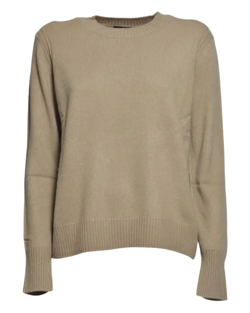 Max Mara Pullover mit rundem Ausschnitt - Braun Braun