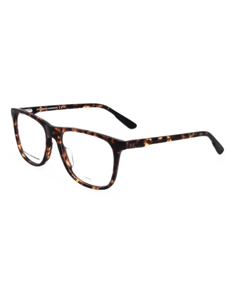 Under Armour Eckige Brille in Schildpattoptik - Braun Braun