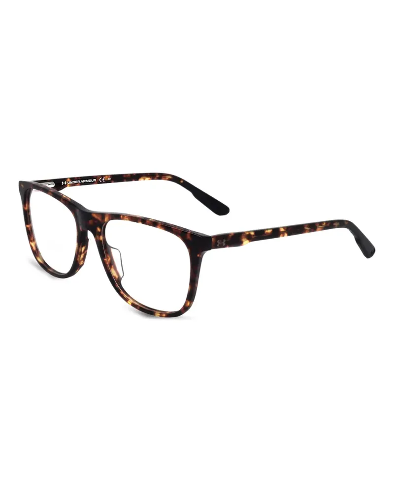Under Armour Eckige Brille in Schildpattoptik - Braun Braun
