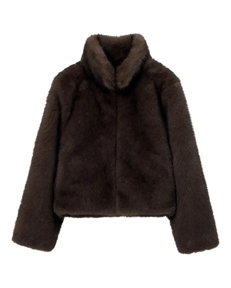 Dunst fold-over collar coat - Braun Braun