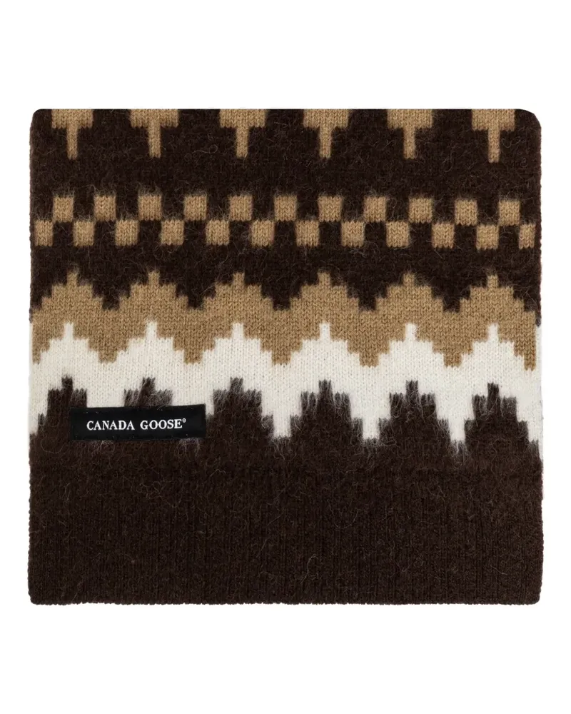 Canada Goose Fair Isle knit scarf - Braun Braun