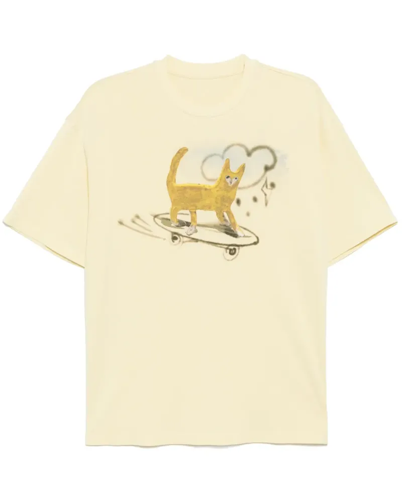 JNBY T-Shirt mit grafischem Print - Gelb Gelb