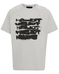 Heliot Emil T-Shirt mit Logo-Print Grau