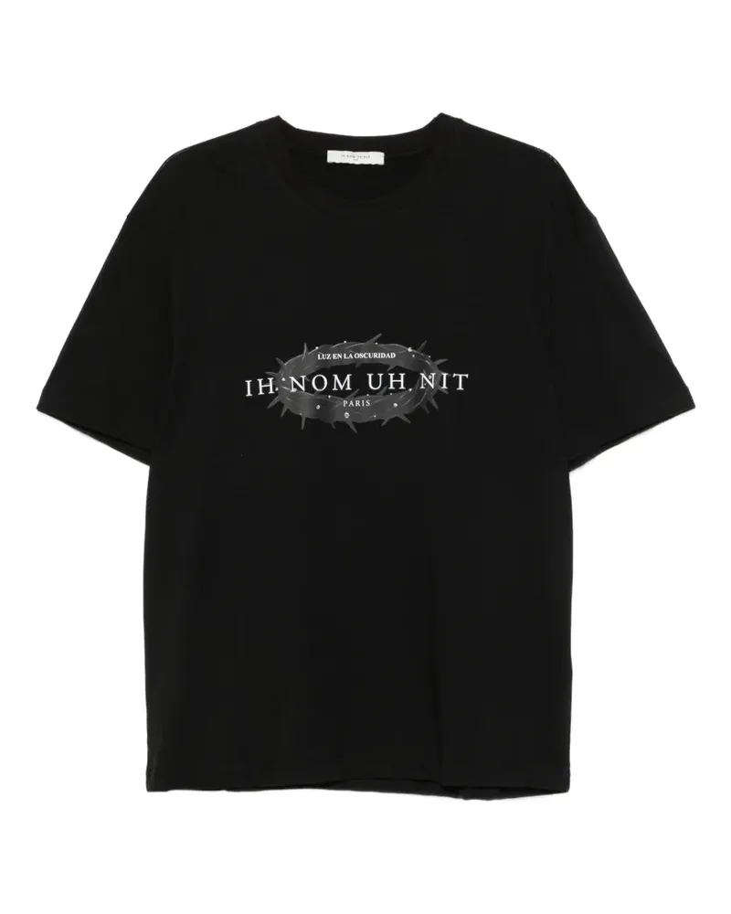 IH NOM UH NIT T-Shirt mit Logo-Print - Schwarz Schwarz