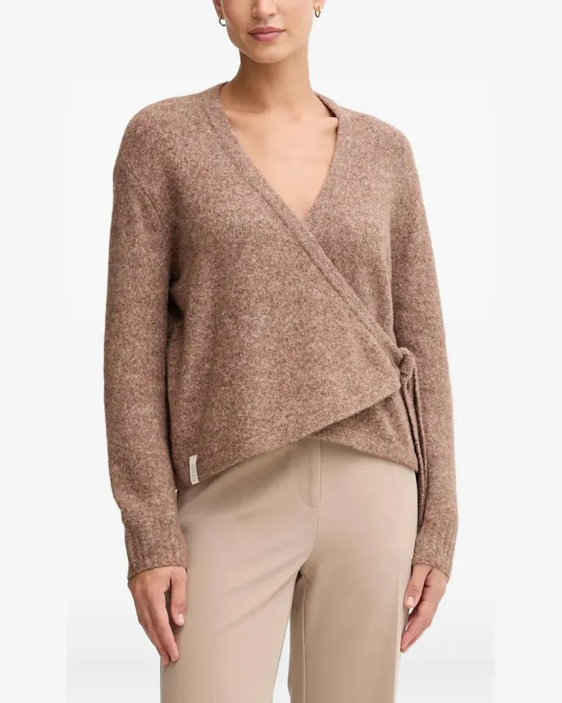 Gaudi Gewickelter Cardigan - Braun Braun