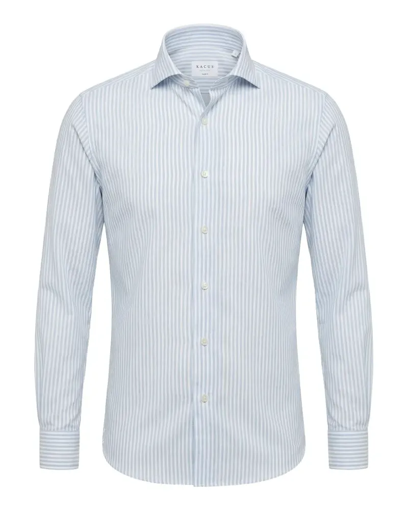 XACUS vertical-stripe shirt - Blau Blau