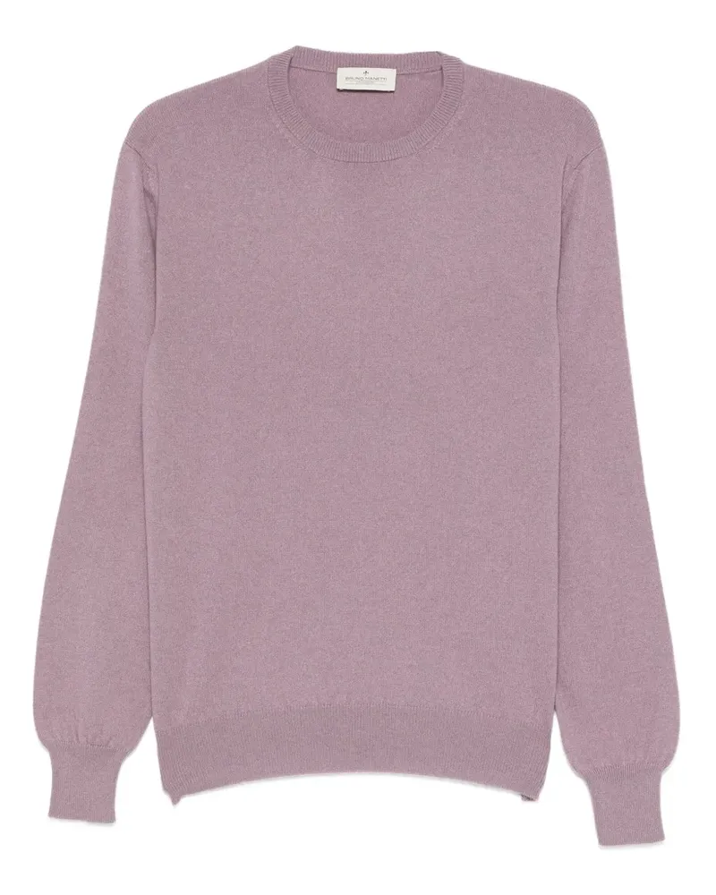 Bruno Manetti Fein gestrickter Pullover - Violett Violett