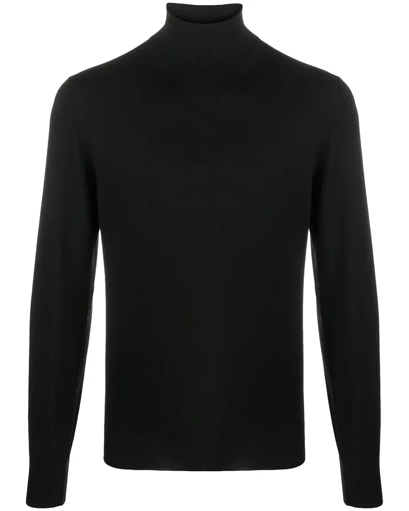 Dell'oglio Gerippter Pullover - Schwarz Schwarz