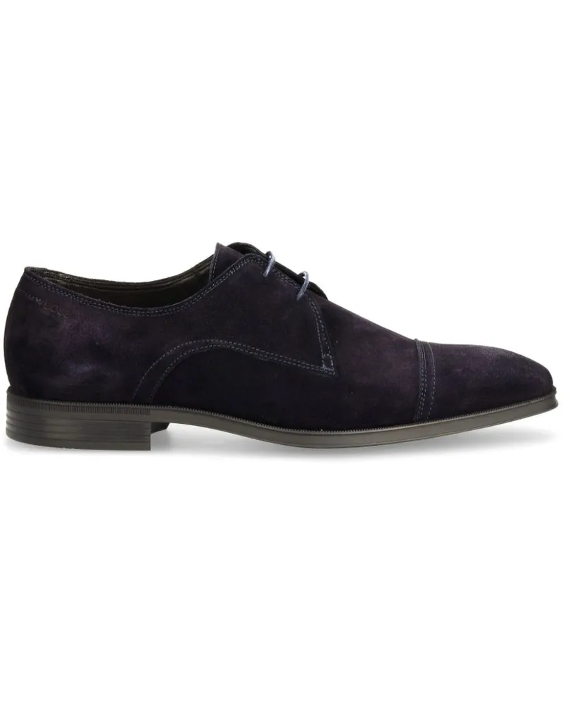 HUGO BOSS Derby-Schuhe aus Wildleder - Blau Blau