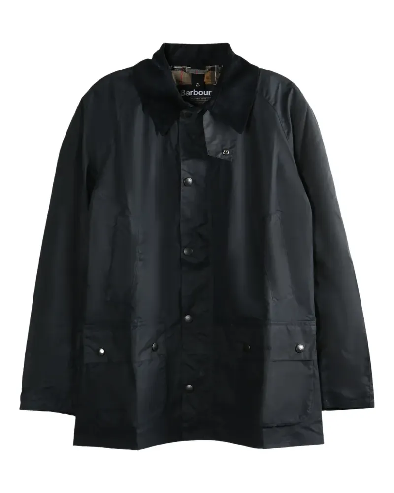 Barbour water-resistant snap-front jacket - Blau Blau