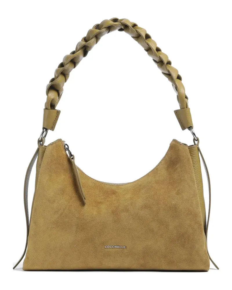 Coccinelle braided-handle shoulder bag - Nude Nude