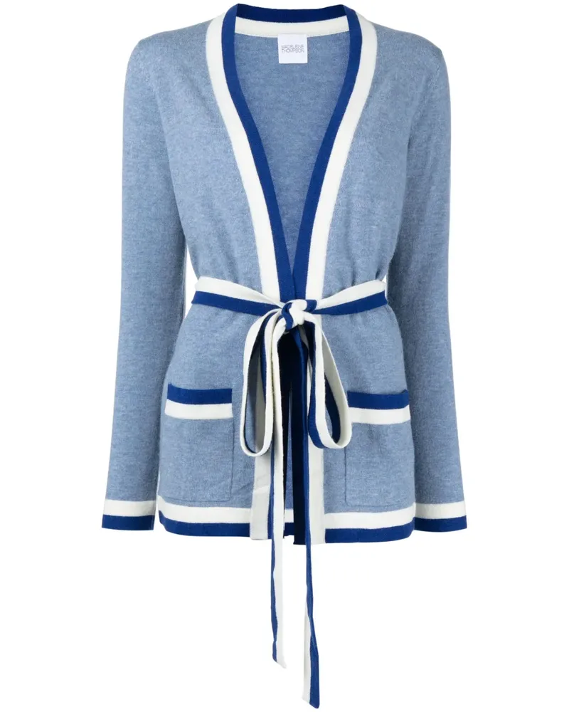 Madeleine Thompson Cardigan mit Gürtel - Blau Blau