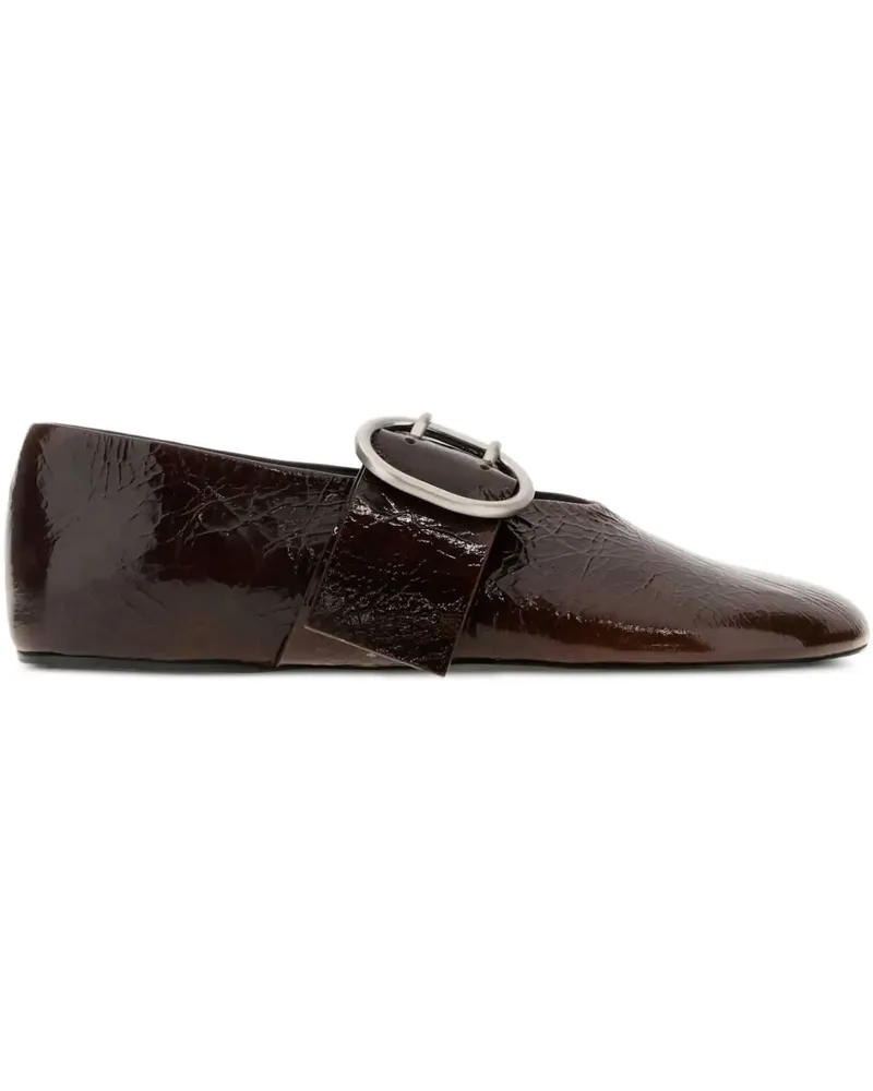 Jil Sander Ballerinas mit Schnalle - Braun Braun