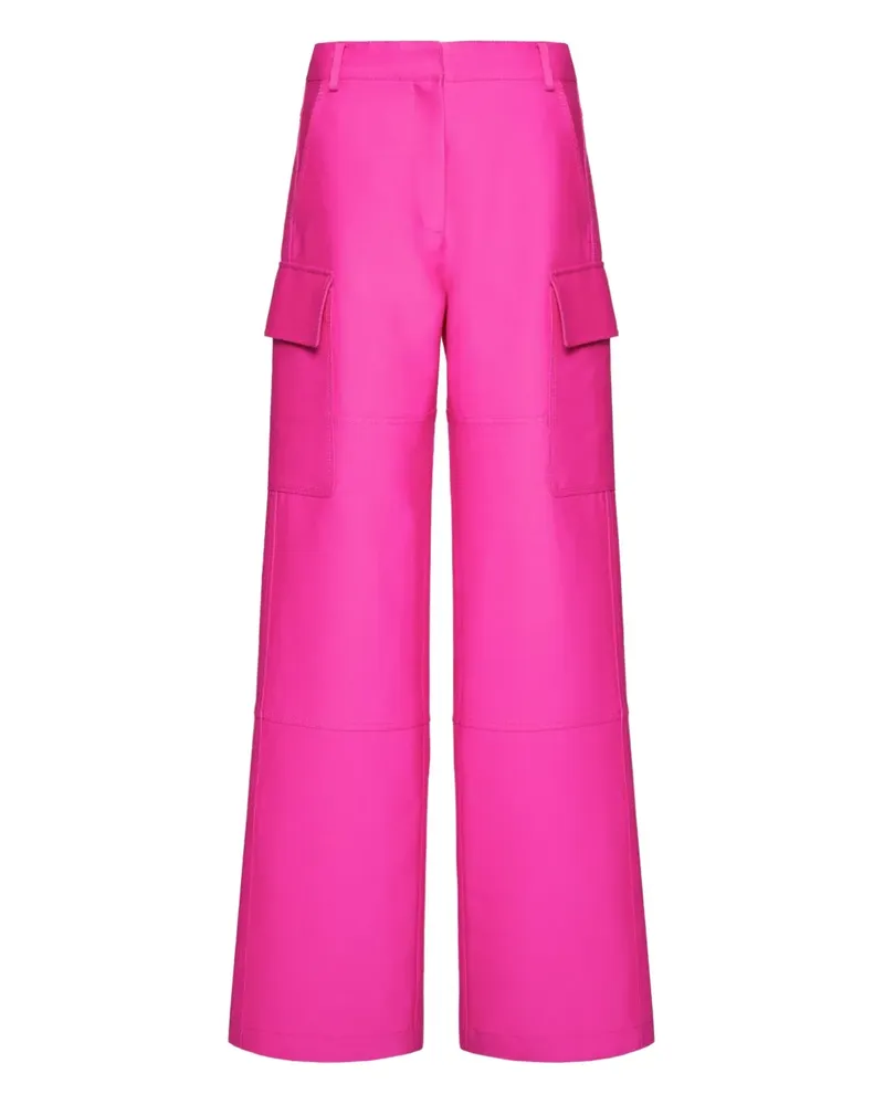 Valentino Garavani High-Waist-Hose mit weitem Bein - Rosa Rosa